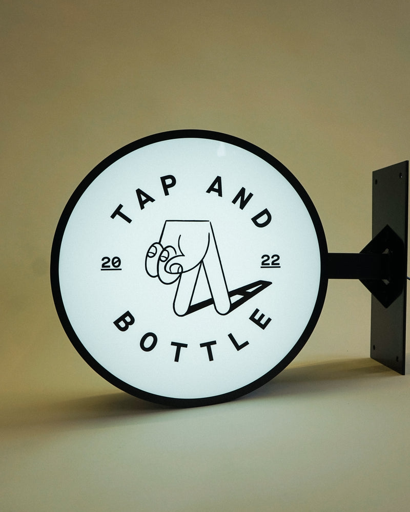 Metal Circular Double-sided Lightbox