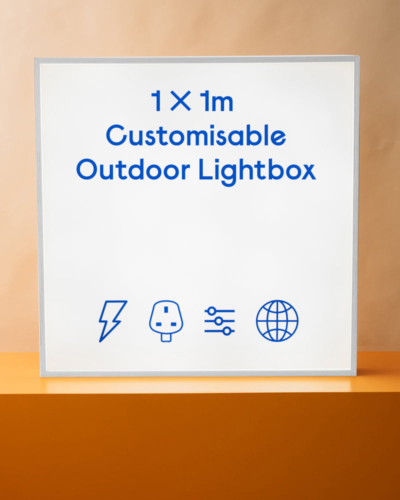 1 x 1m Outdoor Lightbox