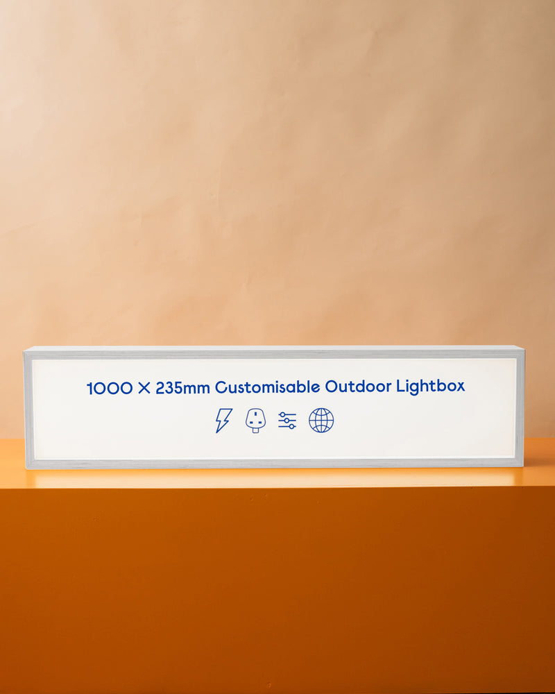 1000 x 235mm Outdoor Lightbox