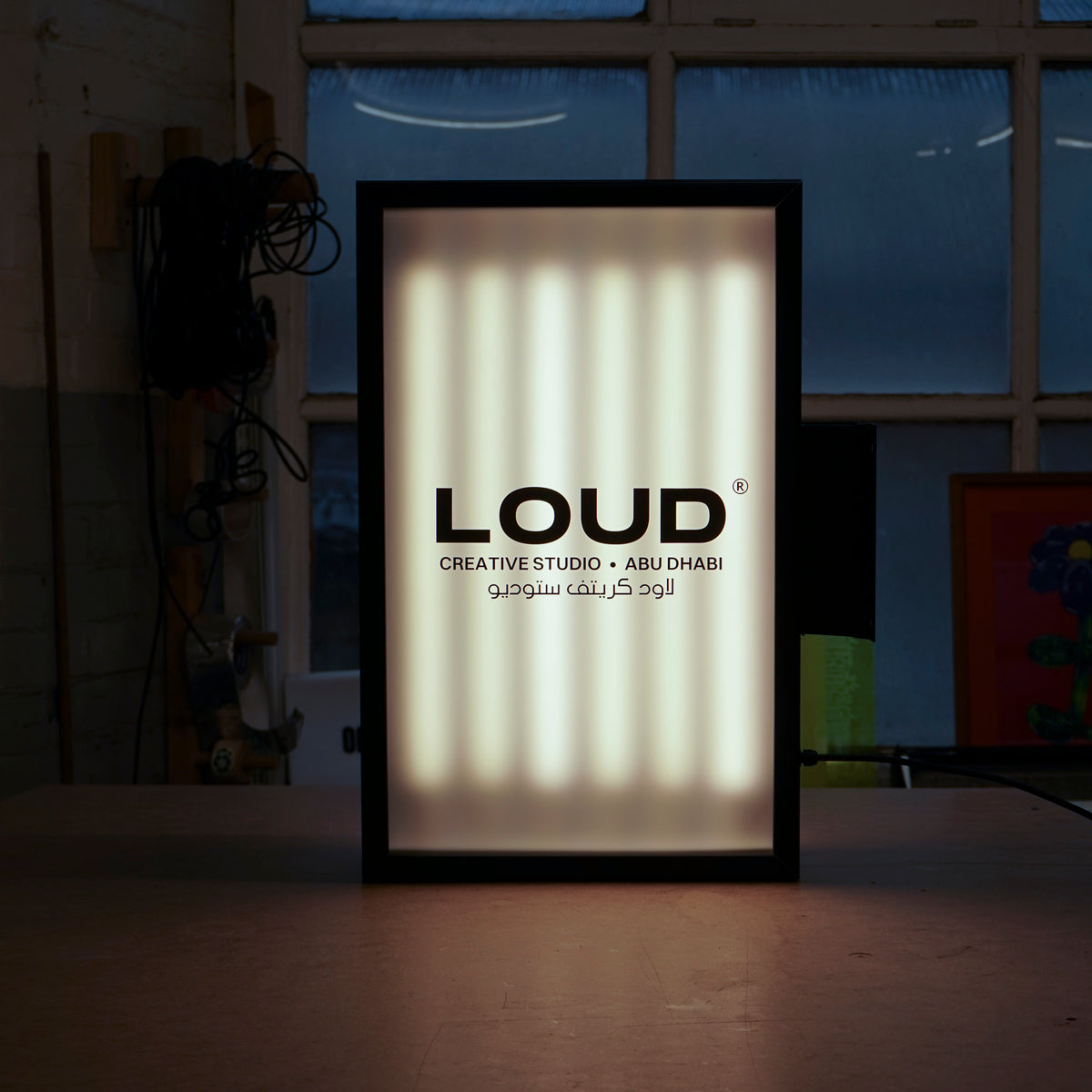 Aluminium Double-sided Lightbox - Tube Light
