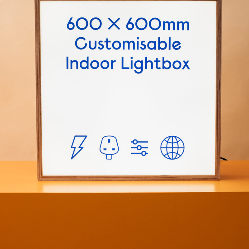 600 x 600mm Indoor Lightbox