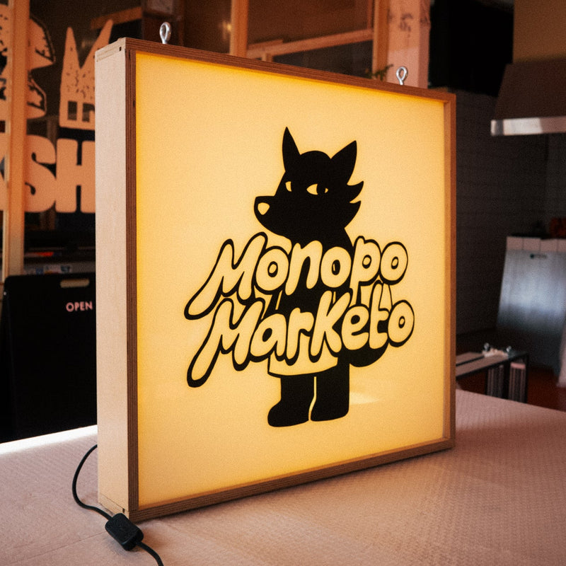 Wooden Square Lightbox