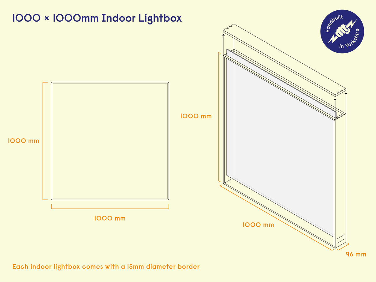 1 X 1m Indoor Lightbox