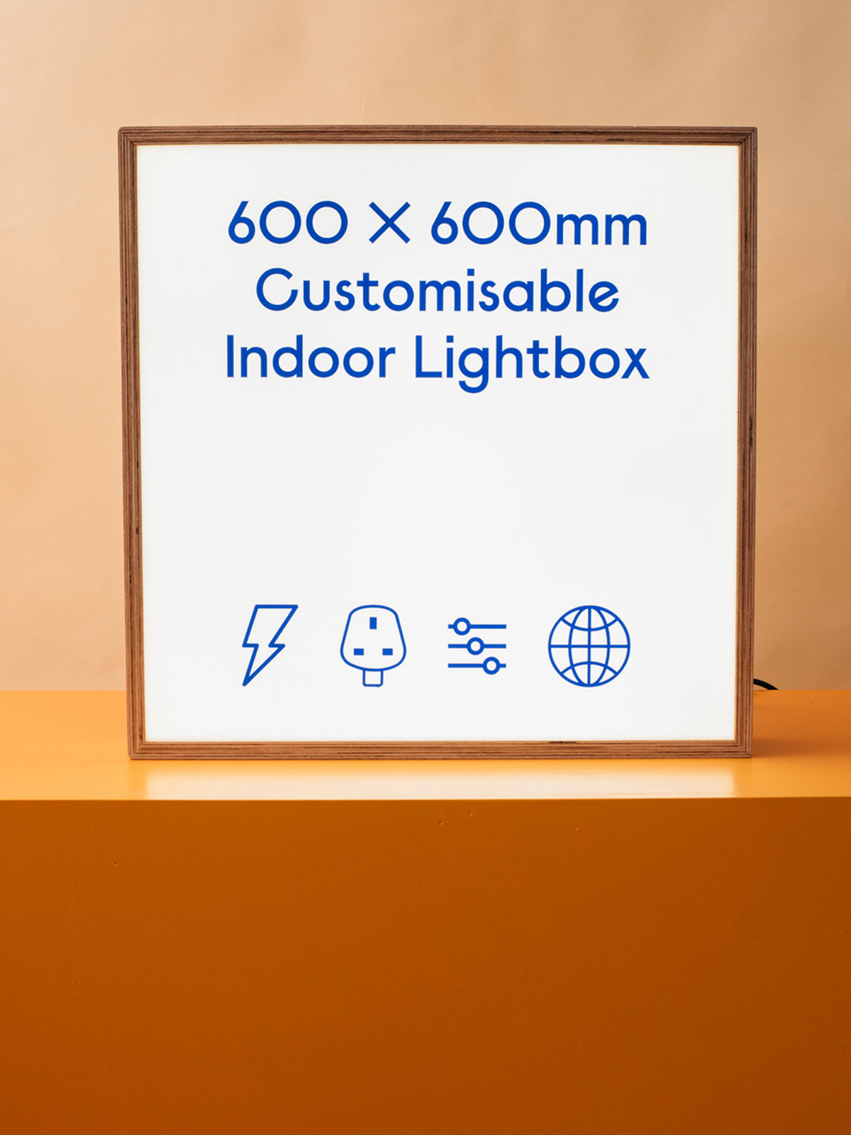 600 x 600mm Indoor Lightbox